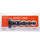 Tantus Silicone Large Ripple Butt Plug Black - ACME Pleasure