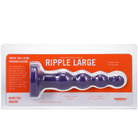 Tantus Silicone Large Ripple Butt Plug Midnight Purple - ACME Pleasure