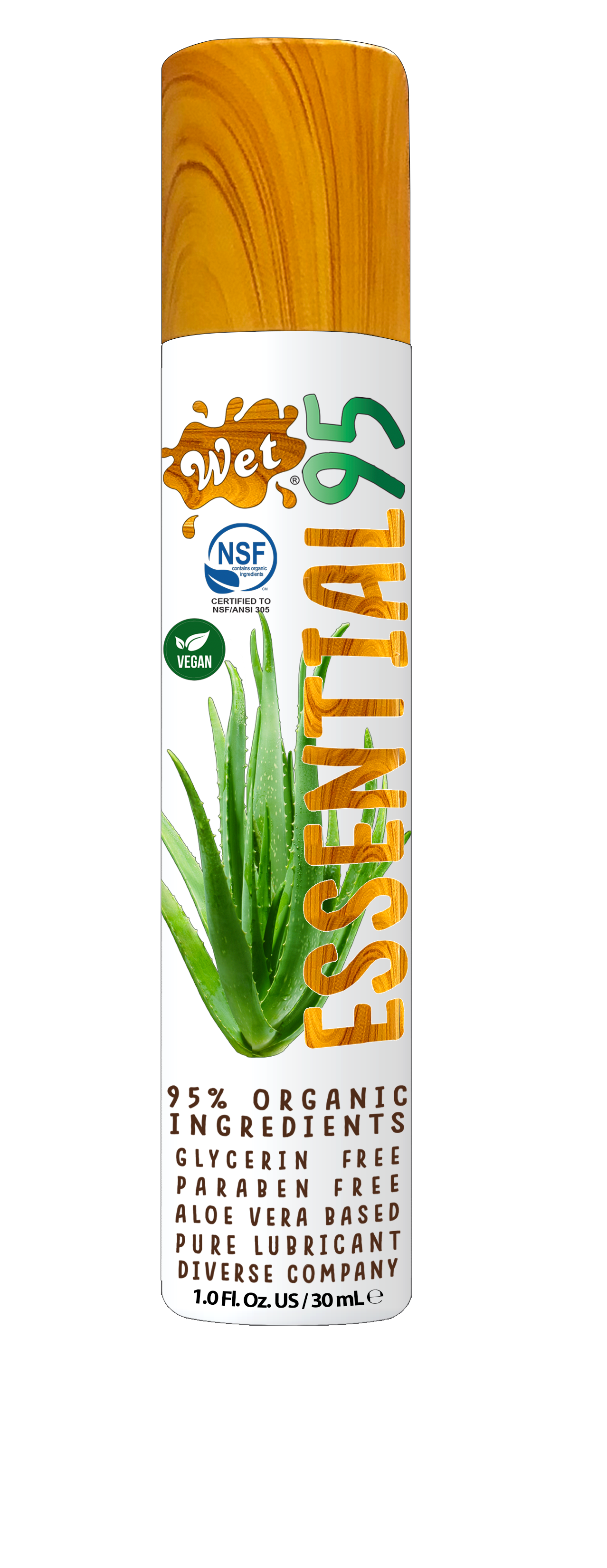 Essential95™ Certified 95% Organic Lubricant 1 Fl. Oz./30mL - ACME Pleasure