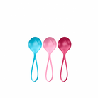 Strengthening Balls (set of 3) - turquoise, red, pink - ACME Pleasure