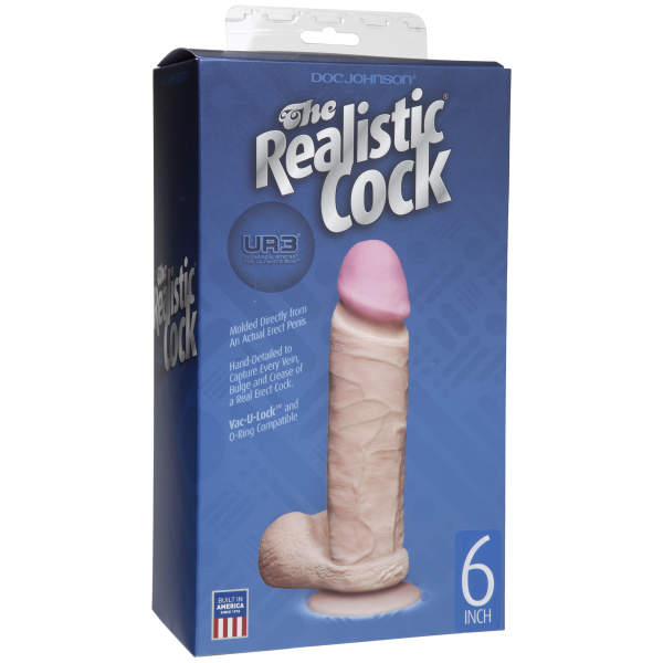 The Realistic Cock Ultraskyn 6 Inch - Beige - ACME Pleasure