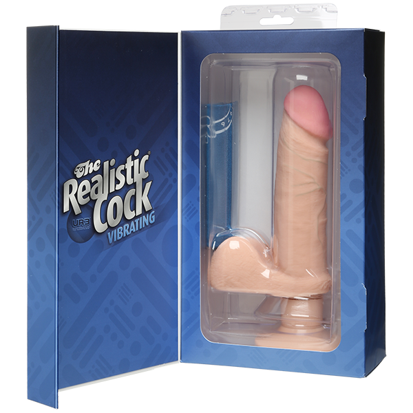 The Realistic Cock - Ur3 - Vibrating 6 Inch White - ACME Pleasure