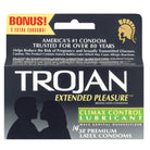 Trojan Extended Pleasure Condoms With Climax Control Lubricant - ACME Pleasure