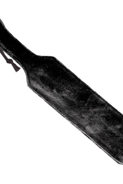 Leather Paddle With Black Fur - ACME Pleasure