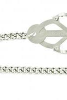 Endurance Butterfly Nipple Clamps With Link Chain - Silver - ACME Pleasure
