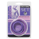 Spartacus Cock Ring Set (3 Rings/purple) - ACME Pleasure