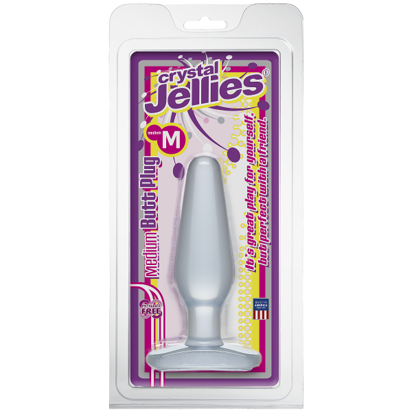 Crystal Jellies Butt Plug Clear Medium - ACME Pleasure