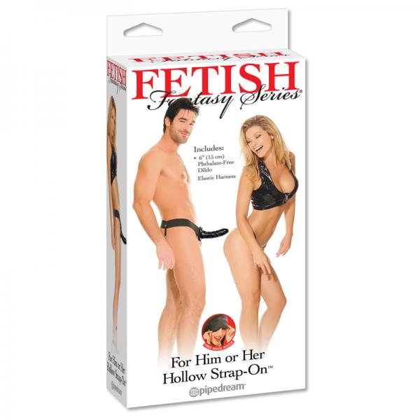 For Him Or Her Hollow Strap On Black - ACME Pleasure