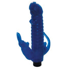 Ribbed Bunny Vibrator With Anal Tickler (blue) - ACME Pleasure