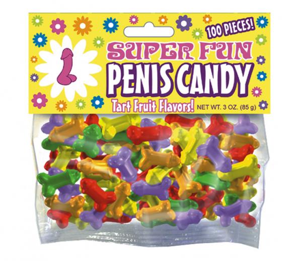 Super Fun Penis Candy 100 Pieces Fruit Flavors 3oz - ACME Pleasure