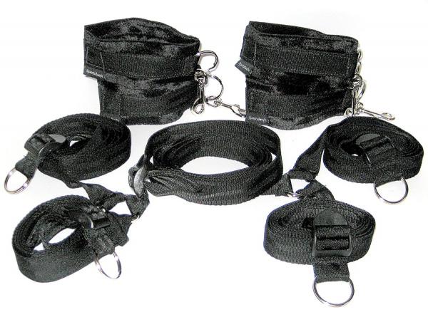 Under The Bed Restraint System Black - ACME Pleasure