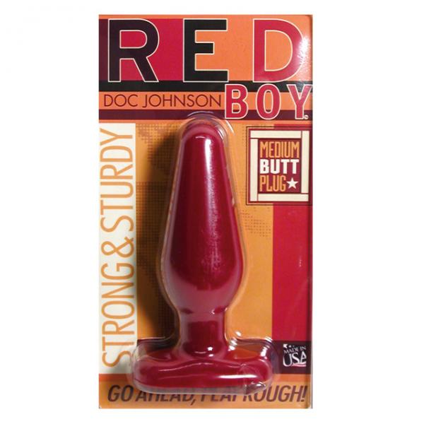 Red Boy Medium Butt Plug Red - ACME Pleasure