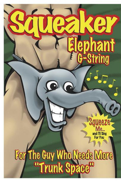 Male Power Squeaker Elephant G-String - ACME Pleasure