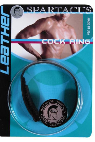 Spartacus Leather Cock Ring Velcro - ACME Pleasure