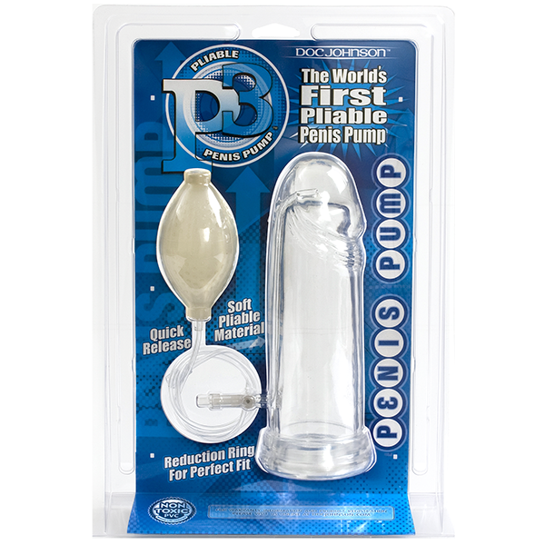 P3 Pliable Penis Pump Clear - ACME Pleasure