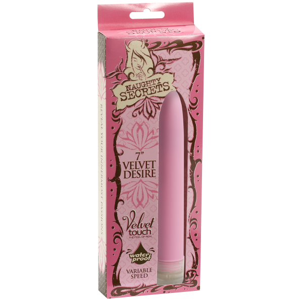 Naughty Secrets Velvet Desire 7 inches Pink Vibrator - ACME Pleasure