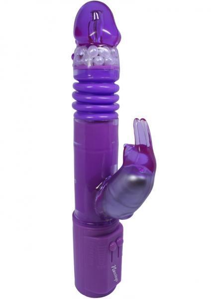 Deep Stroker Rabbit Vibe With Clit Stimulator - Purple - ACME Pleasure