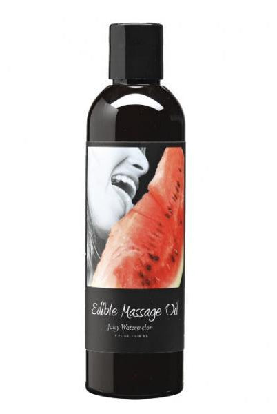 Earthly Body Edible Massage Oil Juicy Watermelon 8oz - ACME Pleasure