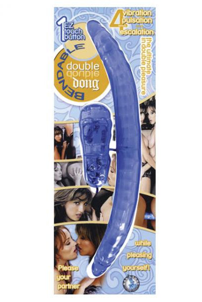 Bendable Double Dong Vibrator Multispeed - Blue - ACME Pleasure