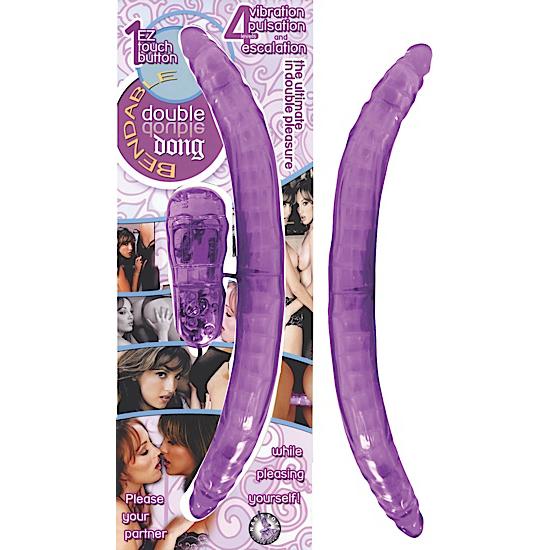 Bendable Vibrating Double Dong Purple - ACME Pleasure