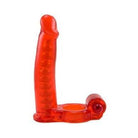 Double Penetrator Cock Ring Red - ACME Pleasure