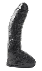 Basix Rubber Works 10 inches Fat Boy Black Dildo - ACME Pleasure