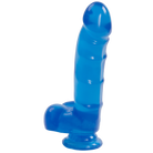 Jelly Jewels Cock Balls Suction Cup Sapphire Blue - ACME Pleasure