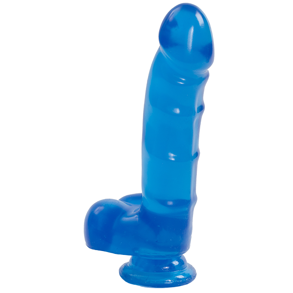 Jelly Jewels Cock Balls Suction Cup Sapphire Blue - ACME Pleasure