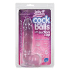 Jelly Jewels C*ck And Balls With Suction Cup 8 Inch Diamond - ACME Pleasure