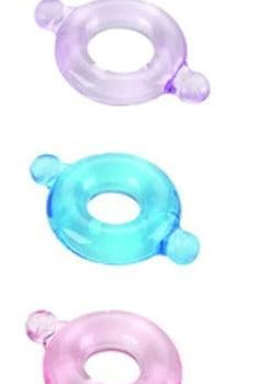 Elastomer C Ring Set - Blue, Purple, Pink - ACME Pleasure