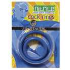 Nitrile Cock Ring Set (blue/3) - ACME Pleasure