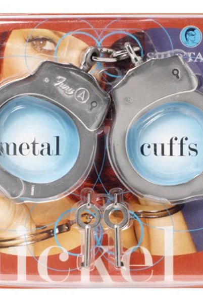 Nickel Coated Steel Handcuffs Double Locking - ACME Pleasure