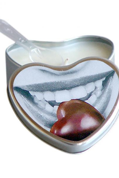 Earthly Body Chocolate Edible Massage Candle 4oz Heart Tin - ACME Pleasure