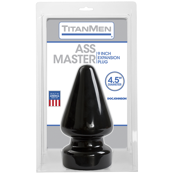 Titanmen Ass Master Butt Plug 4.5 Inches Black - ACME Pleasure