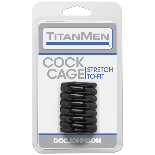 Titanmen Cock Cage Black - ACME Pleasure