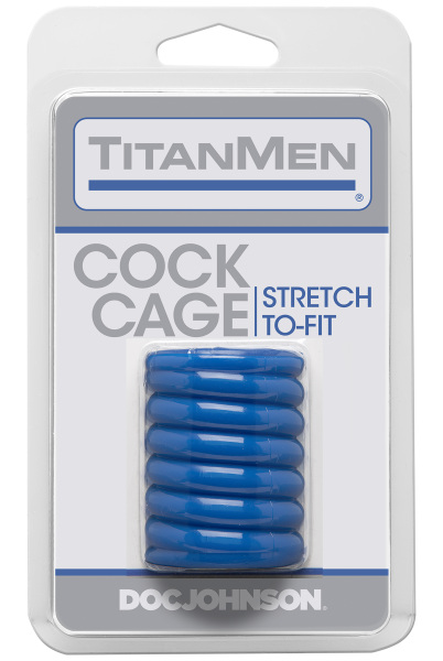 Titanmen Cock Cage Blue - ACME Pleasure