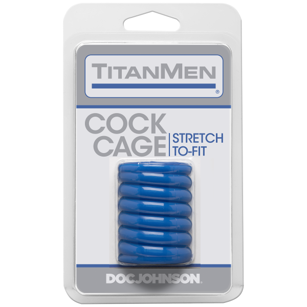 Titanmen Cock Cage Blue - ACME Pleasure