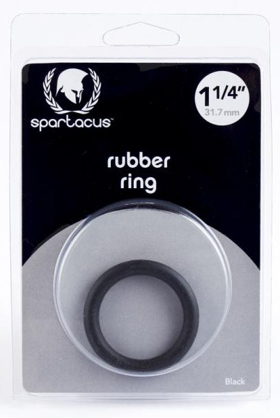 Spartacus Rubber Cock Ring 1.25in. (black) - ACME Pleasure