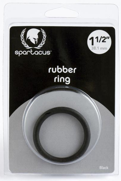Spartacus Rubber Cock Ring 1.5in. (black) - ACME Pleasure