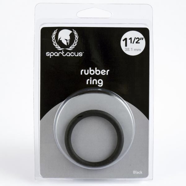 Spartacus Rubber Cock Ring 1.5in. (black) - ACME Pleasure