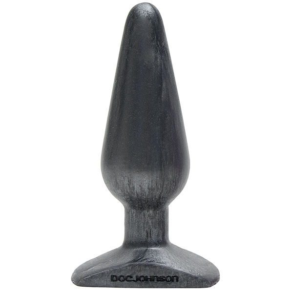 Platinum Premium Silicone The Big End Charcoal Plug - ACME Pleasure