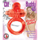 Clit Buddy 2 Rockin Rabbit Cock Ring Red - ACME Pleasure