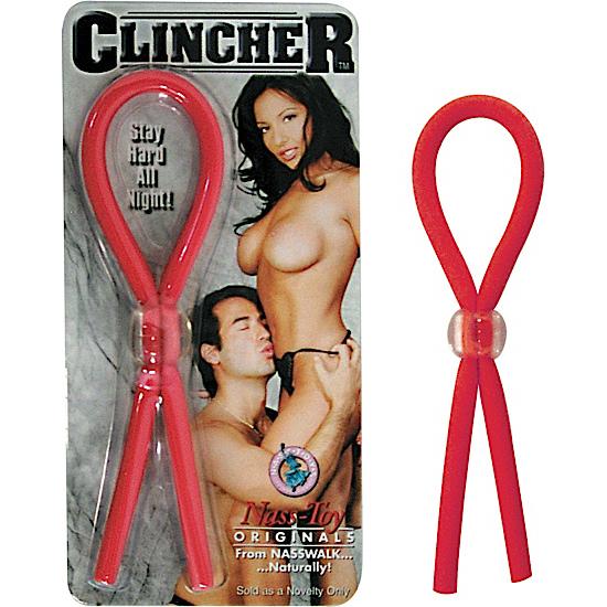 Clincher Adjustable Rubber Cock Ring Red - ACME Pleasure