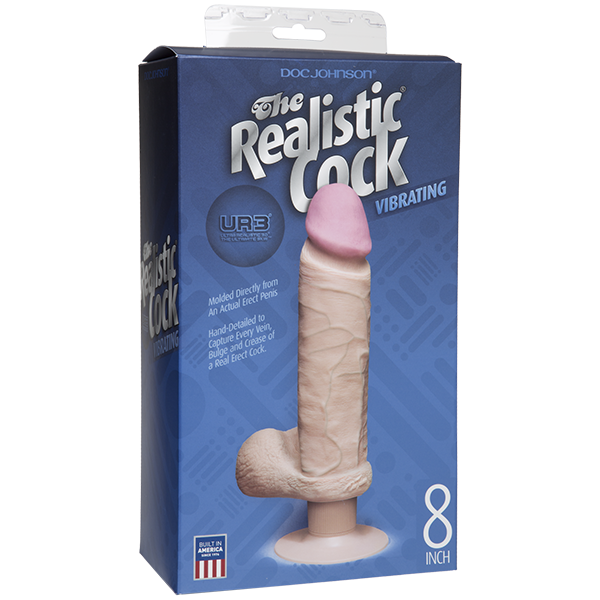 UR3 Realistic Vibrating Dildo 8.5 inch Insertable - Beige - ACME Pleasure