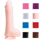 Basix Rubber Works - 9in. Dong With Suction Cup Flesh - ACME Pleasure