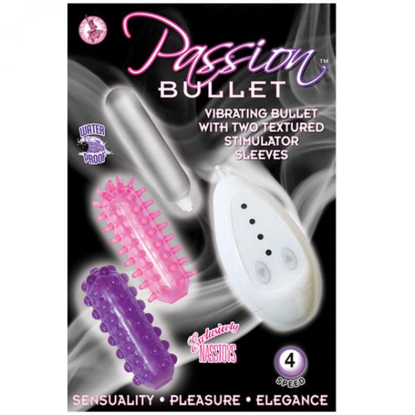 Passion Bullet Vibrating Bullet with 2 Sleeves - ACME Pleasure