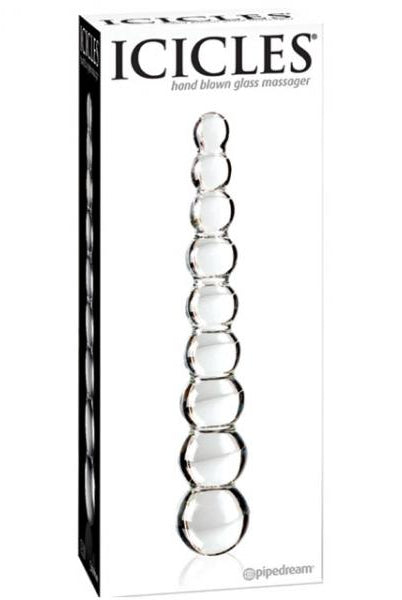 Icicles No 2 Glass Anal Beads Clear - ACME Pleasure