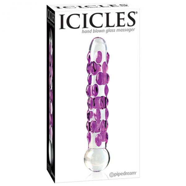 Icicles No 7 Glass Wand Massager Clear - ACME Pleasure