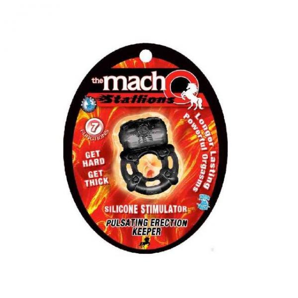 Macho Pulsating Erection Keeper (black) - ACME Pleasure