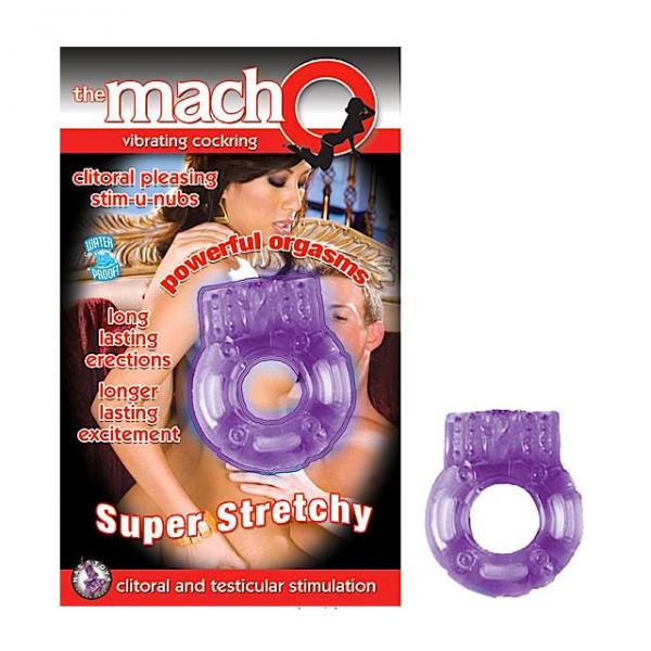 Macho Vibrating Cockring Purple - ACME Pleasure